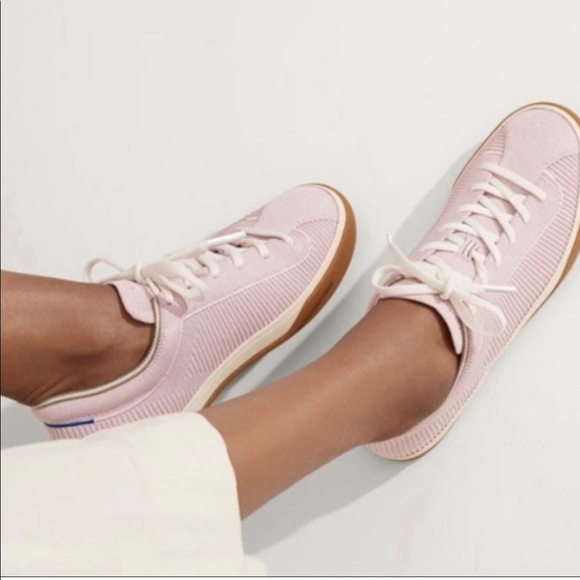 Rothy's Shoes - Rothy’s Lilac Pink Lace Up Flat Sneakers Size 8